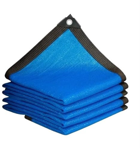 NADCFN Poolabdeckplane Poolabdeckung 6/12Pin Sonnenschirm Net Im Freien Schwimmen Pool Pergola Garage Mesh Abdeckung Pflanze Blume Schattierung Netting Tuch(12Pin,2x5m)