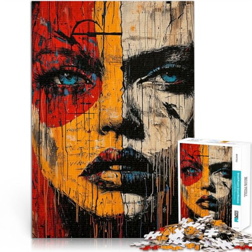 Puzzle für Erwachsene 2000 Teile “Frau Kunst” Aus Karton，für 14+ Geschenke zur Heimdekoration Weihnachtsspiel Geschenke für Frauen。Größe：70x100cm/27.5x39.3Zoll