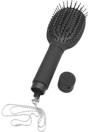 Hidden Compartment Hair Brush - Secret Hiding Comb for Cash Jewelry, Discreet Travel Security Container with Scalp Massager | COVERED STORAGE