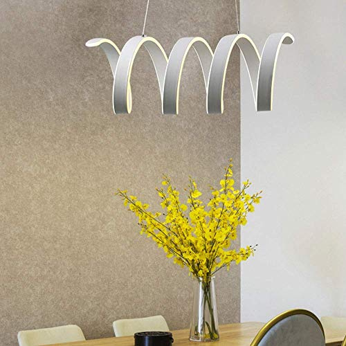 Lámpara de luz Lámpara LED Anillo Creativo Restaurante Lámpara de araña 150W Moderno Minimalista Led Sala de Estar Decoración Lámpara de Techo Minimalista Mesita de Noche Café Luz Colgante LED