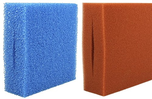SIBO Ersatz Filterschwamm für Oase Biotec 5/10/30 blau+rot, Farbe:blau