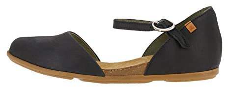 El Naturalista Femme Sandales fermées Stella, Dame Sandales,Sandale,Protection des Orteils,Black,41 EU / 7.5 UK