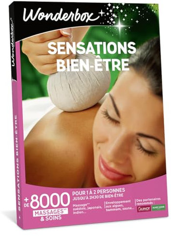 Sensations Bien-être - Coffret Cadeau - Wonderbox - Idée Cadeau Relaxation