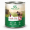 Müllers Naturhof - Kalb und Pute - 6 x 800 g - Nassfutter für alle Hunderassen - getreidefrei und glutenfrei - mit Gartengemüse und Wiesenkräutern - naturnahe Rezeptur mit 65% Fleisch