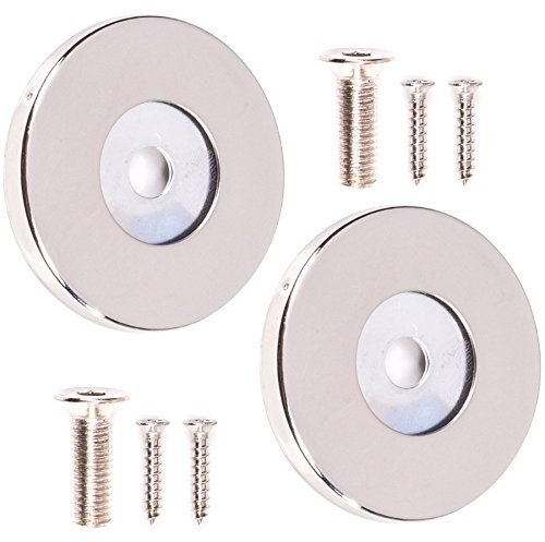 2X Pairs of Stainless Steel 22mm Rose Door Handle Covers | Ideal for Repairing Damaged Back Plates