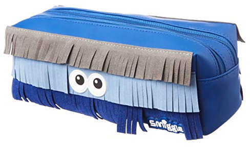 Smiggle Pencil Case - Soft Box Funky Fringe (Navy Blue)