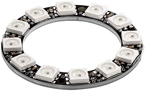 AZDelivery 5V RGB LED Ring Kompatibel mit WS2812B 12-Bit 38mm kompatibel mit Arduino inklusive E-Book!