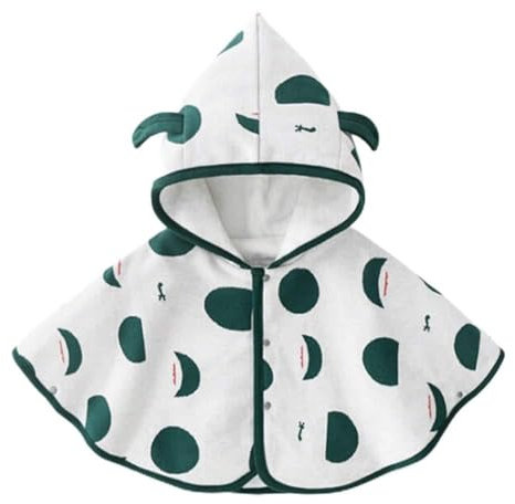 TININNA Cape à Capuche Bébé Fille Garçon Poncho Cape à Capuche en Coton Manteau Outwear Chaude Automne Hiver Épais Veste à Capuchon Coupe-Vent Vêtements d'extérieur 1-4 Ans