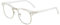 Kurzsichtig Brille Myopie Kurzsichtigkeit Brille Mit Dioptrien -1.50 Für Herren Frauen Stilvoll Brillenfassung Transparent Weiß