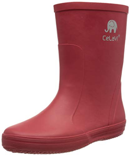 CeLaVi Basic Wellies-Solido, Stivali in Gomma, Colore: Rosso, 22 EU