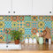 RE-COVERTILES - Fliesenaufkleber Badezimmer und Küche 24 Stck 10x10 cm - PS00189 PVC-Wanddekoration Wasserdicht Fliesen Mosaik Stil Azulejos-Zementfliesen