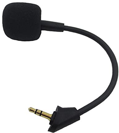 NKDD Micro de Remplacement pour Casque de Jeu Hyper X Cloud Alpha/Hyper X Cloud Alpha S 3.5mm Microphone détachable Micro de Jeu