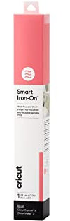 Cricut Smart Iron On | Pink | 0.9 m (3 ft) | Heat Transfer Vinyl Roll (HTV) | for use with Cricut Explore 3 and Cricut Maker 3
