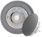 Modern Living Round Wireless Doorbell in Grey Ash and Brushed Nickel - Nickel Press - Plug in F5R-Recordable