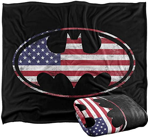 BATMANBatman Silky Touch Kuscheldecke, Optimalweich, 152 x 127 cm