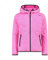 CMP Knit Tech mélange fleece jacket with hood, Girl, Purple Fluo-Titanio, 98