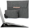 HYZUO 15-16 Inch Laptop Sleeve Case with Stand for MacBook Pro 16 M4/M3/M2/M1 2025-2019, MacBook Pro 15 2015-2012, XPS 15, Samsung Galaxy Book 15, Space Grey(Smiley)