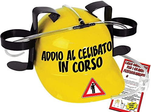 Bombo Becherhalter Helm, gelb, Addio Celibato