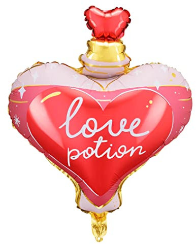 Folienballon Love Potion Deko Valentine Verlobung Hochzeit Deko Valentinstag Herz Ballon Liebestrank Zaubertrank Liebe