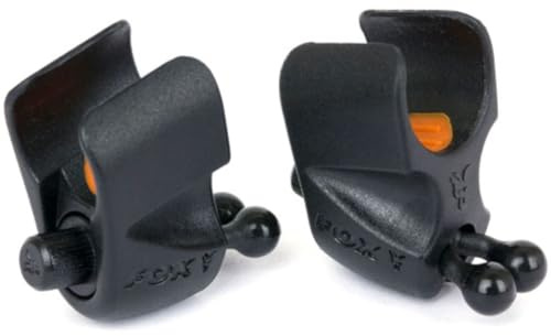 Fox Black Label Adjustable Rod Clip - 2 Rutenclips, Karpfenzubehör, Rutenhalter