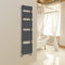 NRG Contemporary Flat Panel Bathroom Heated Towel Rail Radiator Rad Warmer - 1800 x 450mm Anthracite
