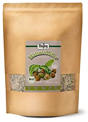 Biojoy Hojas de Nogal BÍO (500 g), secas y cortadas, aptas para Infusiones (Juglans regia)