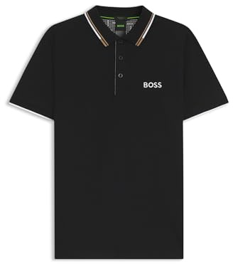 BOSS Hugo Mens Paddy Pro Contrast Stripe Regular Fit Logo Polo Shirt