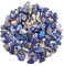 Lapislazuli Perlen 500 Stück Edelstein Perlen Kristall Perlen für Armbänder, 5-8 mm Perlen zum Auffädeln Natur Edelsteine mit Loch Kristalle Steine für DIY Ketten Ohrringe Schmuck Basteln