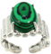 Tesselite Steinringe – Damen-Kristallringe, Naturstein, offene Ringe, ovale Perlenringe, lila Kristall, Rosenquarz, Herren und Mädchen, Party, personalisierter Schmuck, Malachit, Einheitsgröße