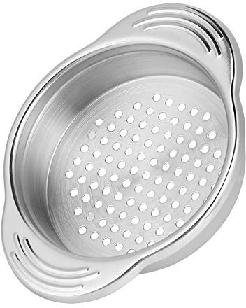 Escurridor de Latas de Acero Inoxidable, Drenaje Rápido sin Ensuciar Diseño de Ergonómico Drenaje Rápido Ideal para Latas de Atún con Antideslizante para un Agarre Cómodo