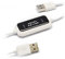 Wanjorlay USB 2.0 KM Link PC to PC SMART KM LINK Cable ABS SMART KM LINK Cable Data File Transfer USB Switch