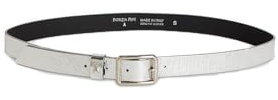 PATRIZIA PEPE Gürtel mit niedriger Taille Art. 8W6408L112, silber / schwarz, M