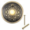 HEBEOT Timbre de metal con botón pulsador en bronce, iluminación LED, interruptor de timbre de puerta, accesorios de montaje en pared