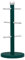Innoteck Essentials Mug Tree - Stainless Steel Green Colour Coated Cup Stand - With Six Hooks - Display Stand for Kitchen - Mug Hanging Rack with Anti-Slip and Weighted Base - Storage Unit