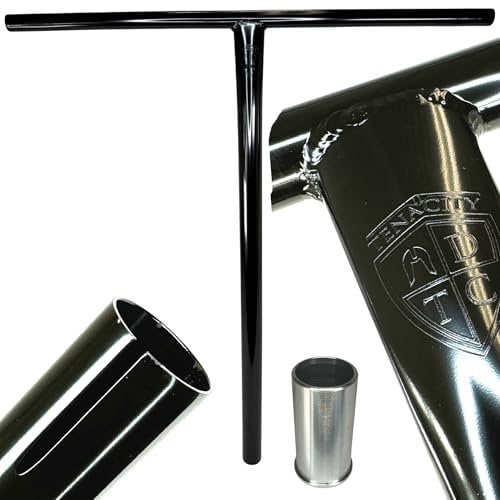 Ethic DTC Tenacity V2 Stunt Scooter Stahl Lenker HIC/SCS I Trick Tret Roller I Bar I Lenkerstange (Black Mirror 72cm)