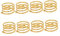 CRILSTYLEO 8St Serviettenring festlich hochzeitslaken hochzeitsdeko cüisine Silberne Tischdeko spiralförmiger serviettenhalter Geschirrzubehör Spiralschnallen für Servietten Metall Golden