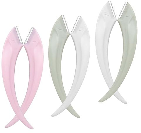 Healeved 6stücke Augenbrauenrasierer Für Gesichtshaare Tragbarer Gesichtsrasierer -rasierer Mit Rutschfestem Griff Für Frauen Kompakt Und Langlebig