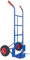 Carrello Portapacchi A Mano Portata 200 Kg Con Ruote Pneumatiche Rinforzate Telaio In Acciaio Tubolare Trasporto Pacchi Grandi Portacasse Portasacchi 45 x 50.5 x 116 Cm (Blu)