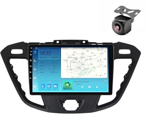 Android 13 Car Radio para Ford Transit Tourneo Custom 2013-2021 2 DIN de Coche NAVEGACIÓN con Pantalla Táctil 9 Pulgadas Reproductor Multimedia Autoradio SWC FM Carplay Auto (M400S 8core 4+64G,A)