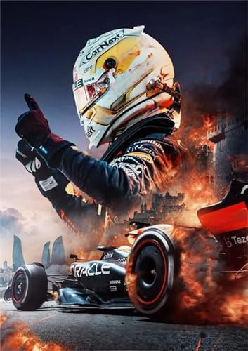 HfmQuisutron Puzzles 1000 Stück F1 Racings Art Jigsaw Posters for Erwachsene Familie Spiels Lehrreich Spielzeug Fc43Pj