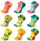 Utensilsto 9 Paare Lustige Sneaker Socken Damen 39-42 Baumwolle Bunte Socken Damen Kurzsocken Sportsocken