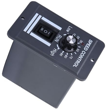 Contrôleur de Vitesse de Moteur de Brosse PWM 40A DC 12-60V, Interrupteur Réversible, Longue Durée de Vie, Apparence élégante, Précis et Stable, Boîtier Bien Conçu pour la