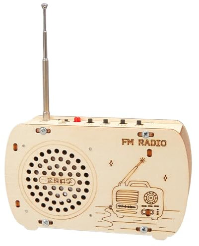 STEM Wooden Radio Kit - Scientific Experience Radio Kit, Educational Radio Building Kit | Electronic Experience Kit for with Functional Radio, Easy Radio Kit