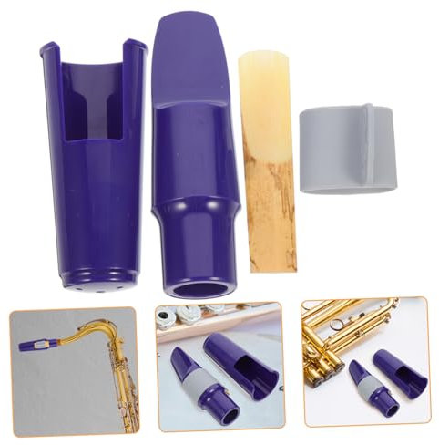 HEMOTON Saxophon Mundstück Ersatz Kit Für Altsaxophon-teile Mit Polierter Oberfläche Zum Einfachen Montieren Und Demontieren Für Musikinstrumente
