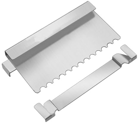 Grease Gate Spatule de porte, grille à graisse | 2 bouchons à graisse en acier inoxydable, accessoires pour les outils de cuisson en plein air pour gril, top assiettes et autres grilles