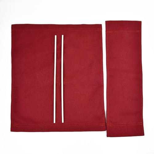 Emiif Klappstuhl Ersatzbezug für Regiestuhl Stuhl Zubehör für Gartenmöbel (Rot)