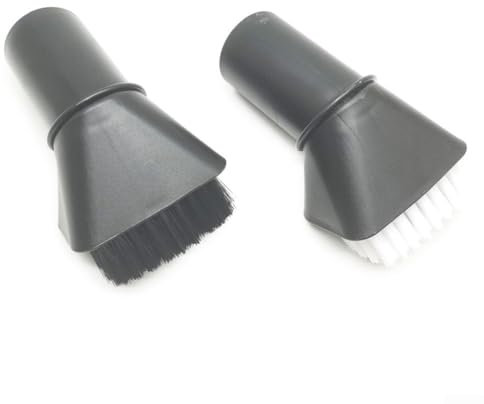 Honseadek Juego de cepillos de succión de repuesto 2.863-221.0 para aspiradoras Karcher WD2 WD3 WD4 WD5, cerdas duras y suaves para limpieza de tapicería y alfombras (negro y blanco)