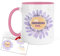 Kembilove Taza Personalizada para Compañeras de Trabajo | “La Vida es Mejor con Compañeras Como…” | Regalo Bonito y Emotivo | Diseño con Flor Lila | 330ml Apta para Microondas y Lavavajillas