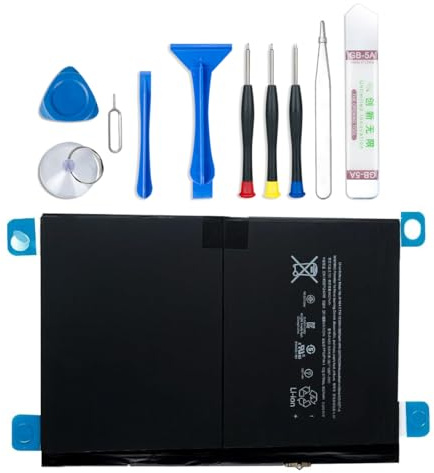 A1484 A1474 Battery Compatible with iPad Air 1 iPad 5th 7th 8th 9th 5 7 8 9 A1474 A1475 A1476 A1822 A1823 A1893 A1954 A2197 A2198 A2200 A2270 A2428 A2429 A2430 with Installation Tools