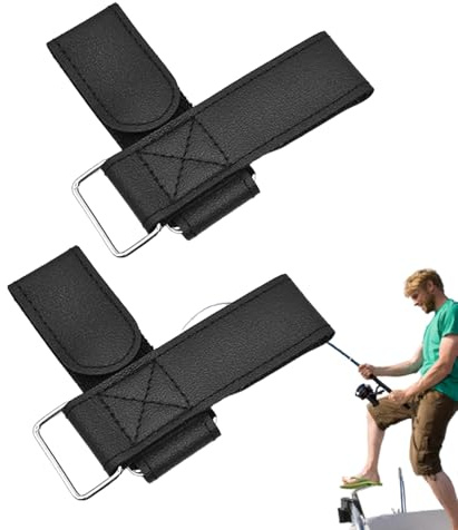 Jlobnyiun Porta canna da pesca per auto | 2 pezzi per canna | cinghie di fissaggio per attrezzature interne per pesca campeggio e all'aperto